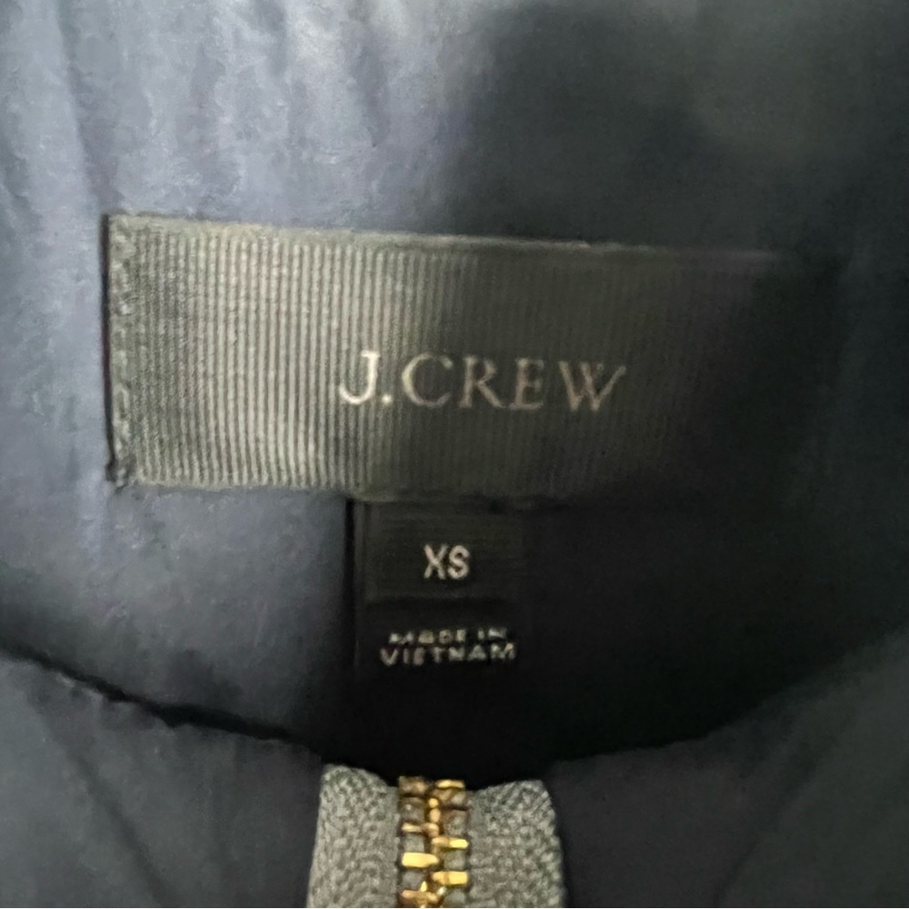 J. Crew Quilted Down Grey Excursion Vest - image 3